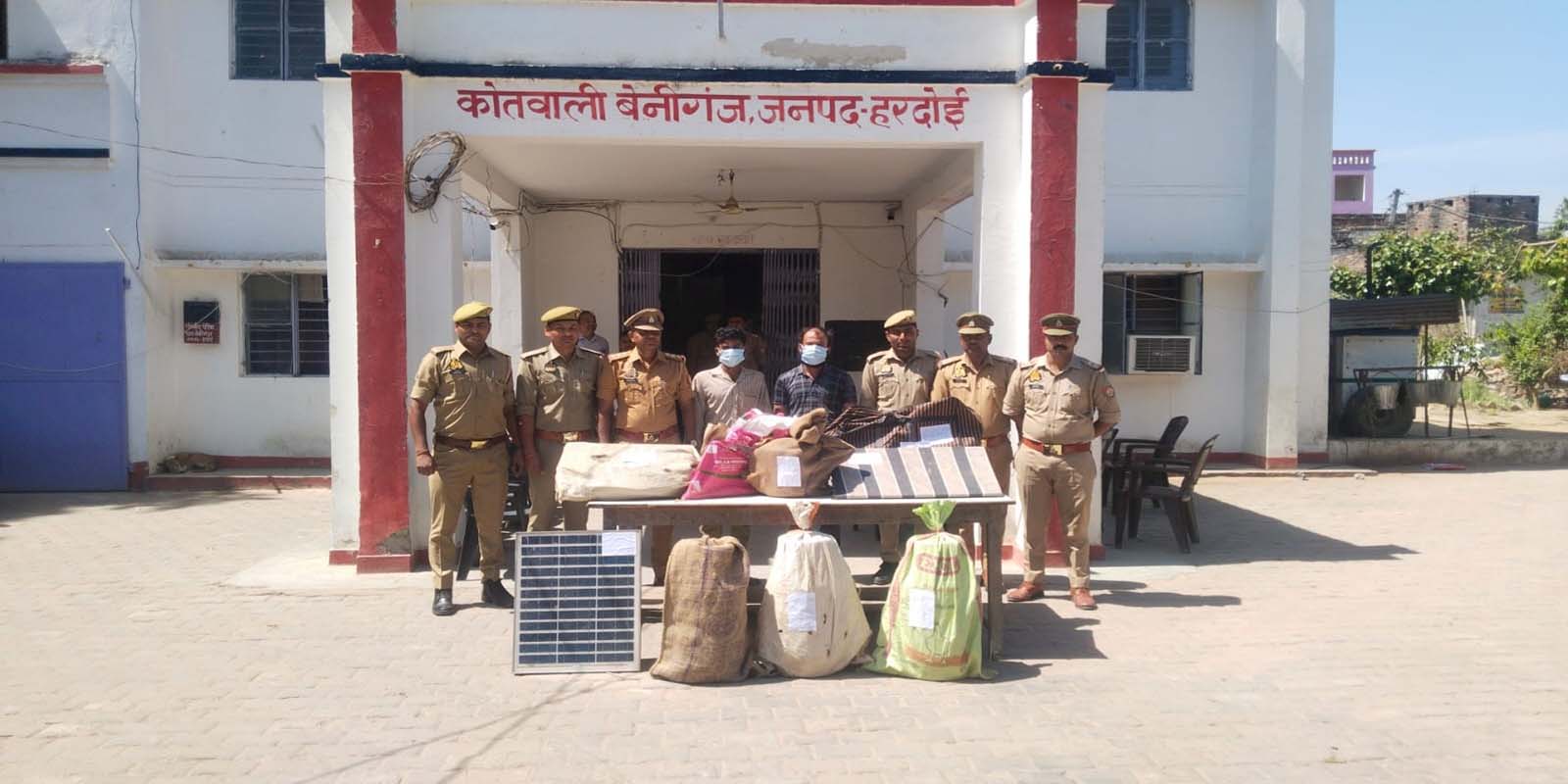 Police revealed the theft and sent two accused to jail