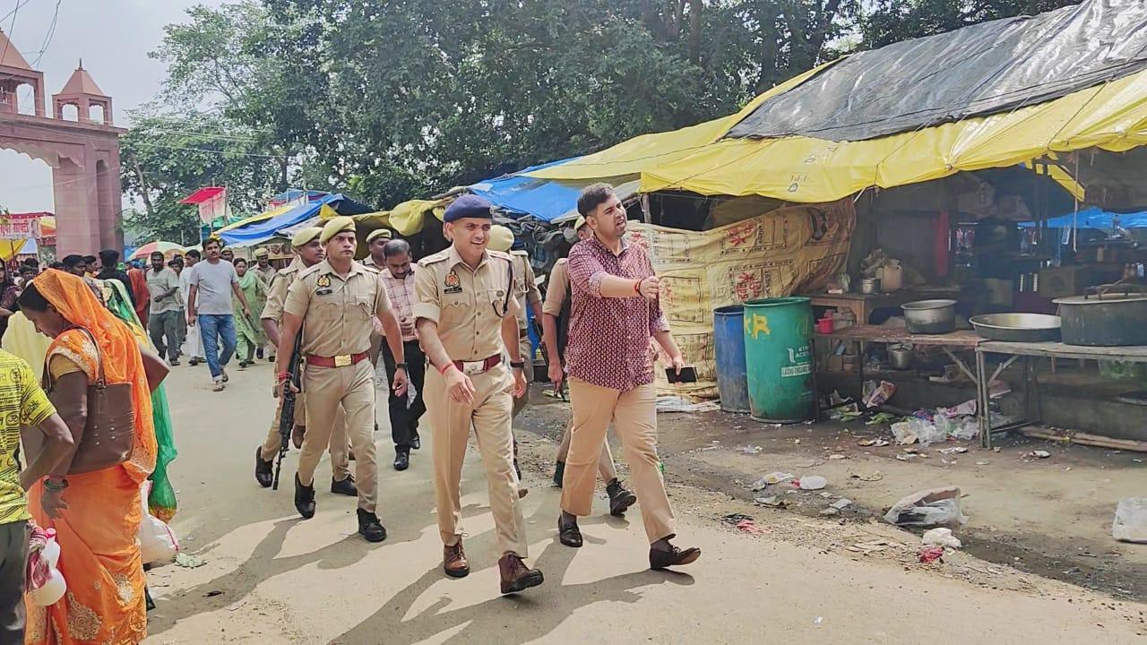 District Magistrate and Superintendent of Police visited Baba Sunasir Nath Temple