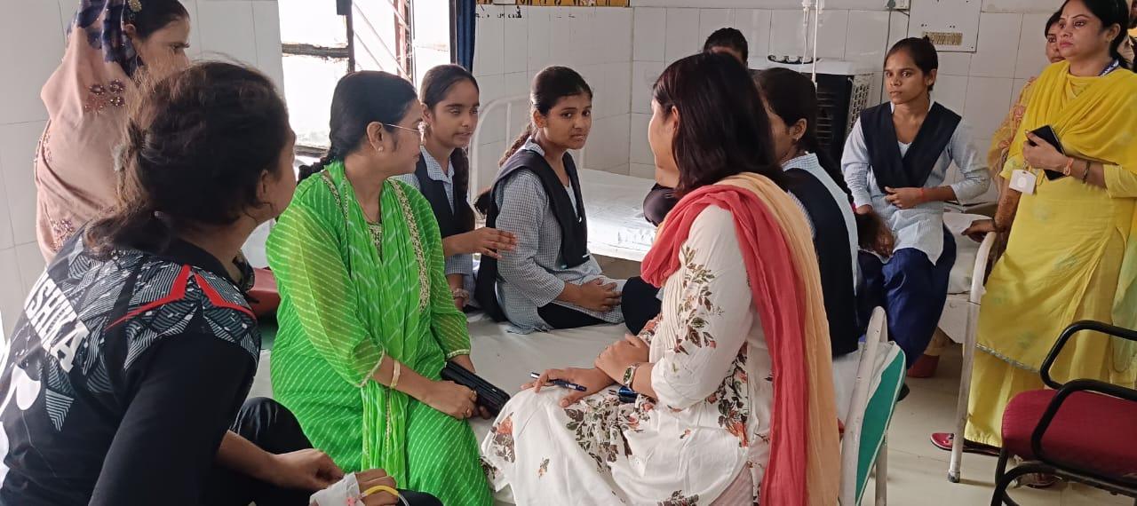 Additional District Magistrate learned about the condition of girl students admitted in CHC