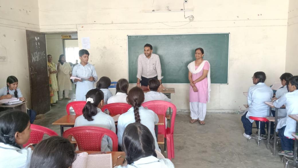 The District Magistrate conducted a surprise inspection of the Government Ashram School Bharsawan