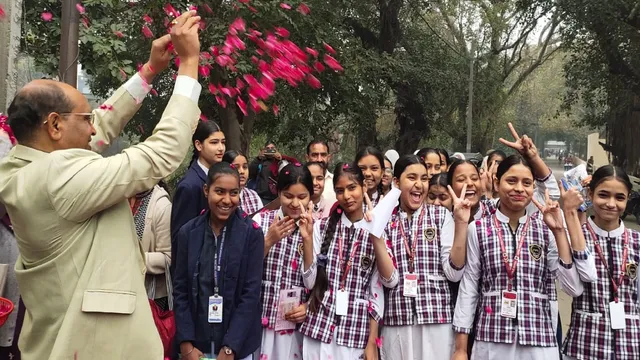 UP Board Exam 2026 मेरठ, यूपी बोर्ड परीक्षा 2026, मेरठ जिला बोर्ड परीक्षा, हाईस्कूल इंटरमीडिएट परीक्षा उत्तर प्रदेश, पीएमश्री राजकीय इंटर कॉलेज मेरठ, शिक्षा विभाग मेरठ अधिकारी, Uttar Pradesh Board Exam 2026 Meerut, UPMSP High School Exam 2026, Meerut District Board Exam News, Education Department Meerut Officials, Uttar Pradesh Education News,मेरठ बोर्ड परीक्षा पुष्प वर्षा, यूपी बोर्ड परीक्षा केंद्र मेरठ, पीएमश्री इंटर कॉलेज मेरठ फोटो, ओंकार शुक्ल स्वागत करते हुए, UP Board Exam 2026 Students Welcome Meerut, PM Shri Inter College Meerut Exam Center Image,मेरठ शिक्षा समाचार, उत्तर प्रदेश बोर्ड परीक्षा खबर, मेरठ जिला प्रशासन शिक्षा पहल, यूपी बोर्ड हाईस्कूल हिंदी परीक्षा 2026, इंटरमीडिएट परीक्षा मेरठ केंद्र, Meerut District Education News, Uttar Pradesh Board Exam Update 2026, UP Board Exam Center News Meerut, Education Positive Initiative News UP,