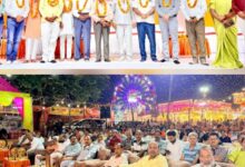 Bhajans and tableaux captivated the hearts of people on the stage of the historic Chaiti Mela.