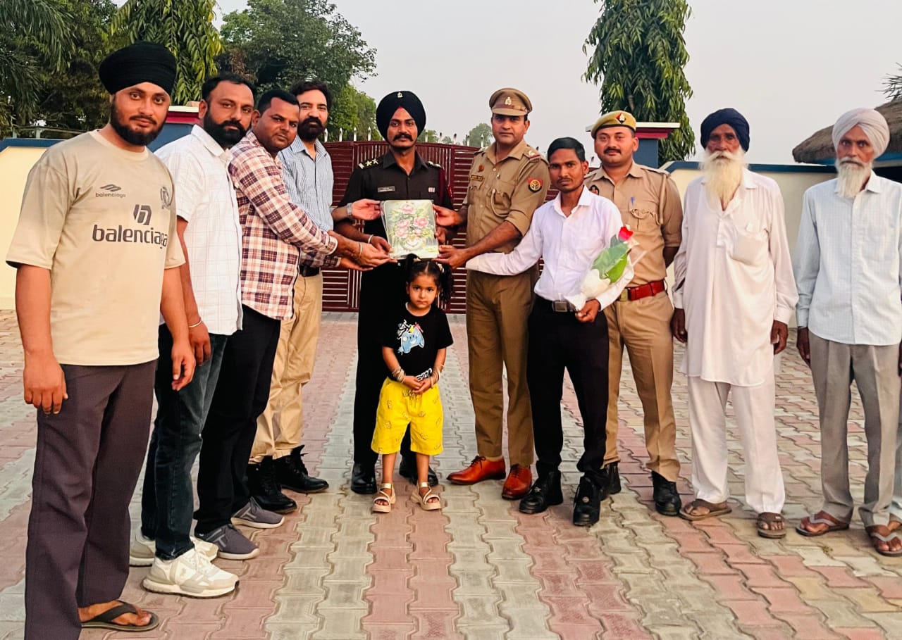 Lieutenant Harpreet Singh honored, wave of happiness in the area