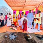 The Sadar MLA laid the foundation stone for the construction of the link road by performing Bhoomi Pujan.