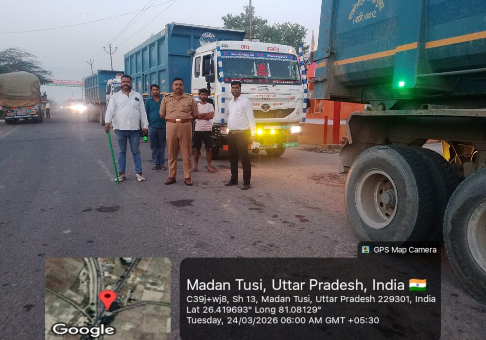 Action taken against illegal overloading of vehicles