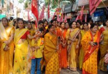 The decorated procession of Khatu Shyam started, the city of Bharwari resonated with devotional atmosphere.