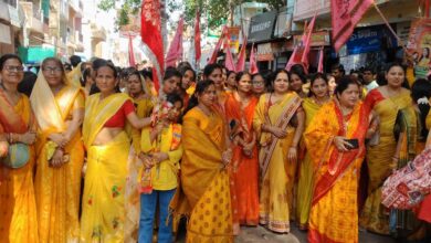 The decorated procession of Khatu Shyam started, the city of Bharwari resonated with devotional atmosphere.