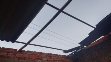 Strong storm wreaks havoc: Family narrowly escapes as tin sheets fly away, panic ensues