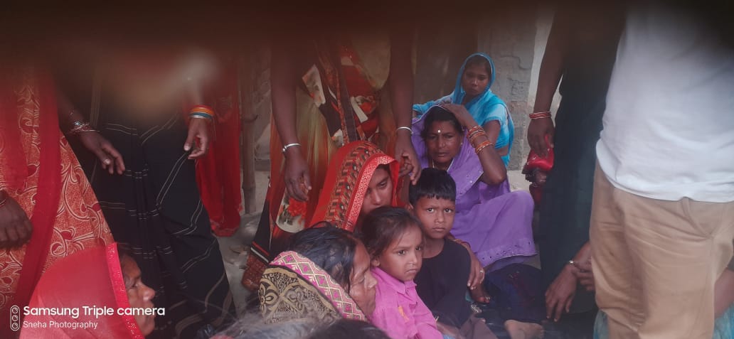 A fierce collision between an Ertiga car and a bike on Khutar road, one dead, one serious