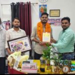 Dheeraj Verma was honoured with a grand award for his success in the PCS examination.