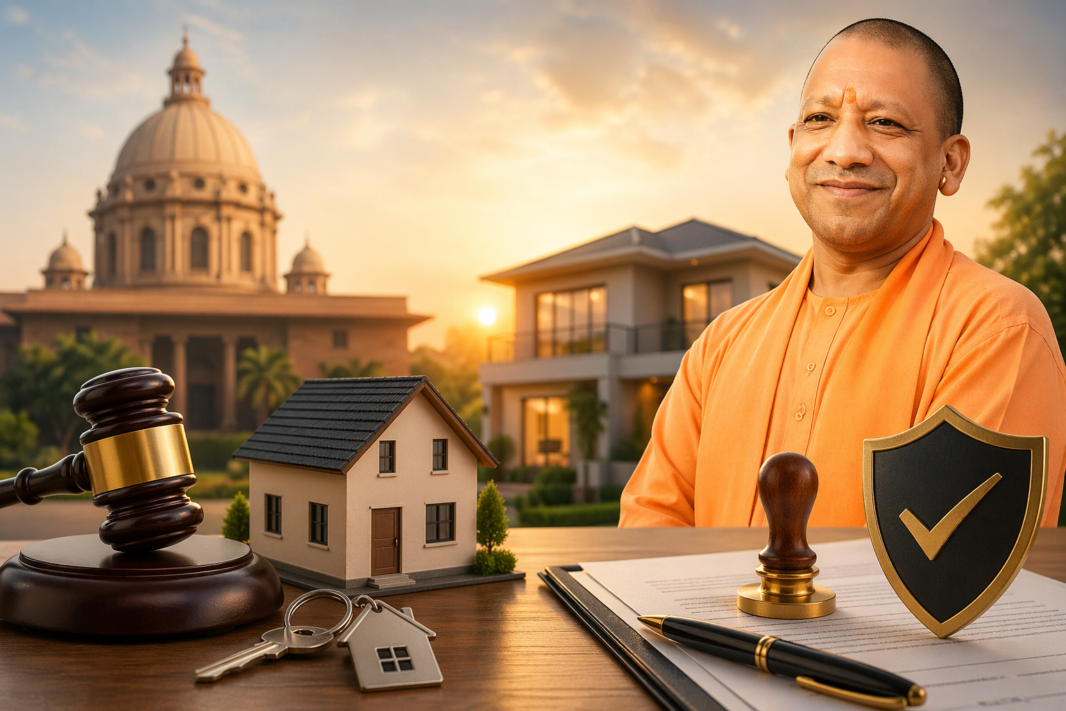 यूपी प्रॉपर्टी नियम 2026, UP property new rules, RERA registration Uttar Pradesh, property buying safety India, Yogi Adityanath real estate policy, LDA property rules Lucknow, illegal colony action UP, real estate news India, लखनऊ उत्तर प्रदेश प्रॉपर्टी खबर,प्रॉपर्टी खरीद फोटो, real estate India image, housing colony UP photo, LDA map approval image, bulldozer action illegal colony, जमीन खरीद प्रक्रिया फोटो,#UPProperty #RealEstate #YogiGovernment #RERA #PropertyNews #Lucknow #UPNews #Investment #SafeProperty #BreakingNews #HindiNews