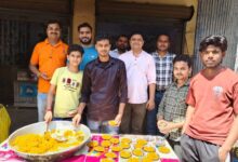 Bhandara and Prasad distribution at various places on Hanuman Jayanti