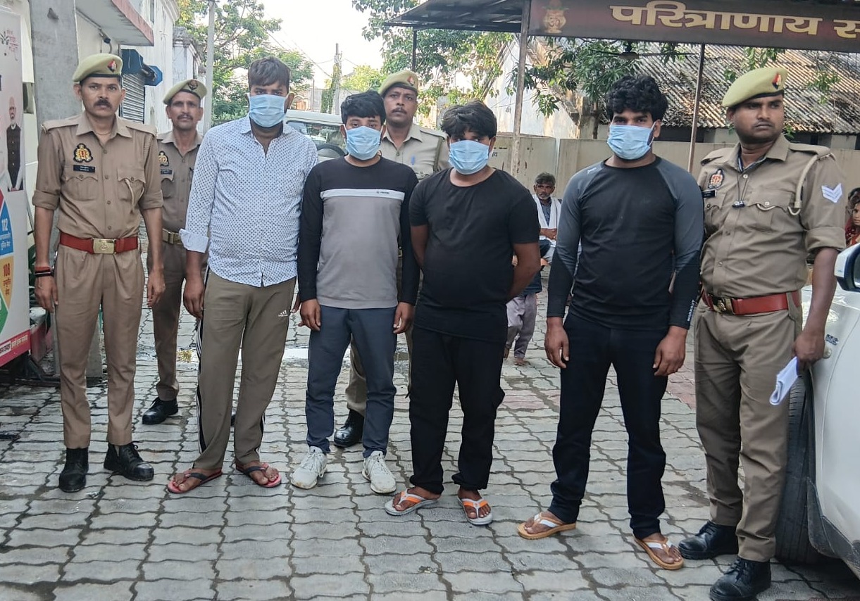 Theft incidents exposed in Hardoi, 4 vicious thieves arrested