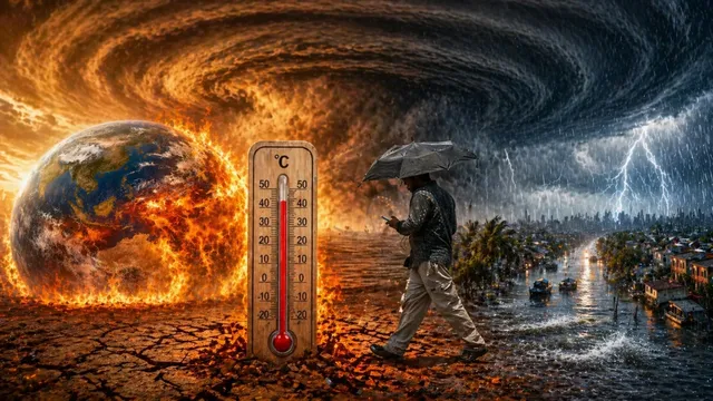 #ElNino2026, #IndiaHeatwave, #WeatherAlertIndia, #Monsoon2026, #ClimateChangeIndia, #LucknowWeather, #UPHeatwave, #WMOAlert, #GlobalWarmingNews, #SouthAsiaWeather,El Nino effect India heatwave, अल नीनो से बढ़ती गर्मी, India weather heatwave 2026, weak monsoon India El Nino, Himalayan snow decline impact, climate alert South Asia, global warming weather impact India,अल नीनो 2026 भारत मौसम समाचार, उत्तर प्रदेश मौसम अपडेट 2026, लखनऊ हीटवेव खबर, भारत मानसून पूर्वानुमान 2026, WMO El Niño Alert India weather news, Heatwave news Uttar Pradesh Lucknow district, climate change breaking news India, monsoon forecast India 2026 IMD report, extreme heat news UP India, environmental news South Asia weather alert,अल नीनो 2026, El Niño 2026 India, WMO Alert India, Heatwave India 2026, Monsoon Forecast India, Climate Change News India,