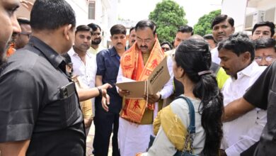 Deputy Chief Minister Keshav Prasad Maurya listened to public grievances during 'Janata Darshan' in Prayagraj.