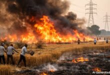 बाराबंकी आग खबर, गेहूं फसल जली, लोनी कटरा हादसा, किसान नुकसान,Barabanki Fire News, Wheat Crop Fire UP, Loni Katra Incident, Farmer Loss India,बाराबंकी ब्रेकिंग न्यूज, लोनी कटरा आग, गेहूं फसल नुकसान यूपी, किसान आग हादसा, Barabanki Fire Incident, Wheat Crop Loss UP, Farmer Loss News India, Rural Disaster News UP, Agriculture Fire News India, Uttar Pradesh Breaking News,गेहूं फसल आग फोटो, बाराबंकी खेत आग, ग्रामीण आग बुझाते,Wheat Field Fire Image, Barabanki Crop Fire Photo, Villagers Extinguishing Fire,#Barabanki, #FireNews, #UPNews, #FarmerLoss, #WheatCrop, #BreakingNews, #RuralIndia, #Agriculture