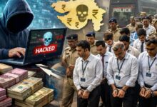 राजकोट साइबर फ्रॉड इमेज, साइबर क्राइम फोटो, बैंक फ्रॉड ग्राफिक्स, हवाला नेटवर्क इमेज,Cyber Fraud Illustration, Bank Scam Image, Hawala Transfer Visual, Digital Crime Graphic,गुजरात साइबर फ्रॉड राजकोट, राजकोट बैंक फ्रॉड केस, गुजरात साइबर क्राइम न्यूज, Rajkot cyber fraud case, Gujarat bank scam news, cyber crime India latest news, hawala racket Gujarat, private bank fraud India, Vijay Gurjar Rajkot police, cyber fraud investigation Gujarat,#GujaratCyberFraud #RajkotNews #CyberCrimeIndia #BankFraud #HawalaNetwork #BreakingNews #DigitalFraud #IndiaNews #CrimeNews #TrendingNews