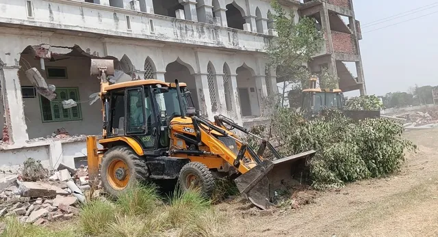#BulldozerAction, #UPNews, #SantKabirNagar, #IllegalConstruction, #BreakingNews, #UttarPradesh, #LawAndOrder, #Demolition, #PoliceAction, #IndiaNews,संतकबीरनगर बुलडोजर खबर उत्तर प्रदेश, Sant Kabir Nagar demolition news UP India, illegal madrasa case Uttar Pradesh district news, bulldozer action UP government news, law and order news Sant Kabir Nagar UP, foreign funding case India UP news, breaking news Uttar Pradesh demolition action,bulldozer demolishing madrasa, Sant Kabir Nagar demolition images, UP police action visuals, illegal building demolition India, बुलडोजर कार्रवाई फोटो, police deployment demolition site,Sant Kabir Nagar bulldozer action, UP illegal madrasa demolition, Shamsul Huda Khan news, bulldozer action UP news, Uttar Pradesh illegal construction, foreign funding madrasa case, संतकबीरनगर खबर, यूपी बुलडोजर कार्रवाई, illegal property demolition India,