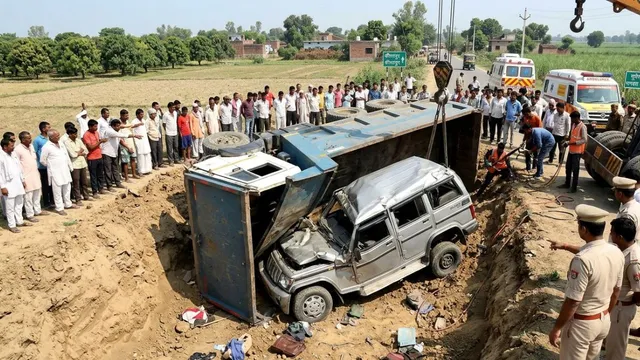 #Unnao, #Accident, #RoadAccident, #BreakingNews, #UPNews, #Bolero, #Dumper, #UnnaoNews, #UttarPradesh, #RescueOperation, #HindiNews, #GoogleDiscover,Unnao Accident Photo, Bolero Dumper Crash Image, UP Road Accident Photo, Police Rescue Image, Unnao News Image,उन्नाव हादसा फोटो, बोलेरो डंपर एक्सीडेंट फोटो, सड़क हादसा उन्नाव इमेज, पुलिस राहत कार्य फोटो, यूपी दुर्घटना फोटो,Unnao Accident News, Bolero Dumper Crash, Unnao Road Accident, Kiratpur Accident, Sumerpur Unnao News, UP Accident News, Unnao Breaking News, Dumper Collision Unnao, Bolero Accident UP,उन्नाव हादसा, उन्नाव एक्सीडेंट न्यूज, बोलेरो डंपर टक्कर, किरतपुर सड़क हादसा, सुमेरपुर भगवंत नगर मार्ग हादसा, उन्नाव ब्रेकिंग न्यूज, यूपी सड़क दुर्घटना, उन्नाव बोलेरो हादसा, उन्नाव आज की खबर,