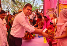 The District Magistrate held a village meeting and listened to the problems and gave instructions for their immediate solution.