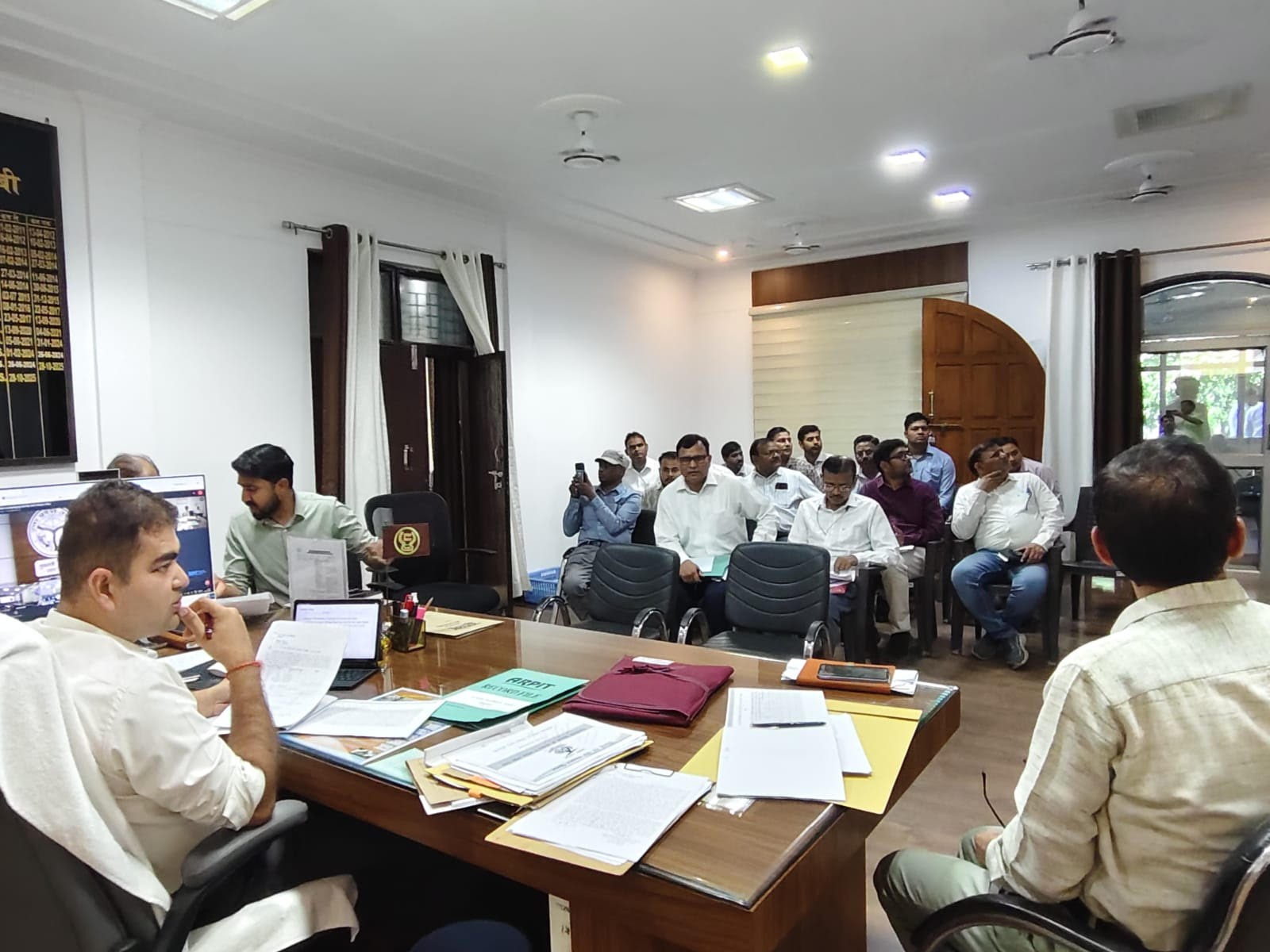 District Magistrate expressed displeasure while reviewing the works of Jal Jeevan Mission and directed to speed up the works.