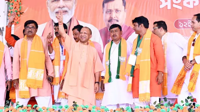 Yogi Adityanath Bengal Rally, West Bengal Election News, BJP vs TMC News, Sonamukhi Rally Update, Political News India, Double Engine Government India, UP Model Development News,Yogi Adityanath rally photo, Bengal election rally images, BJP rally West Bengal pics, political speech India images,West Bengal election rally Bankura Sonamukhi political news, योगी आदित्यनाथ रैली बंगाल चुनाव खबर, BJP vs TMC West Bengal politics news India, Bankura district political rally update West Bengal, Indian election campaign news Bengal BJP rally,#YogiAdityanath #WestBengalElection #BJPvsTMC #PoliticalNews #IndiaPolitics #BreakingNews #BengalNews #Election2026 #HindiNews #GoogleDiscover