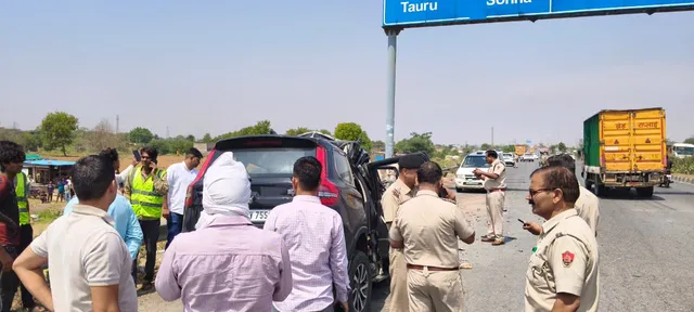 KMP एक्सप्रेसवे हादसा, KMP Expressway accident, Nuh road accident today, Haryana accident news, UP police जवान मौत, road accident India news, Palwal expressway crash, Scorpio accident news, India breaking news, highway accident UP police,KMP एक्सप्रेसवे दुर्घटना फोटो, expressway accident image, damaged scorpio car, road crash Haryana visuals, police investigation accident, highway crash scene India,नूंह जिला सड़क हादसा, Nuh district Haryana accident news, KMP Expressway crash Haryana, कुंडली मानेसर पलवल एक्सप्रेसवे हादसा, Haryana highway accident today, यूपी पुलिस जालौन जवान हादसा, UP police Jalaun personnel accident, धुलावट टोल प्लाजा दुर्घटना, Dhulawat toll plaza accident Nuh, हरियाणा पुलिस जांच, Haryana police investigation road accident,#KMPExpressway, #RoadAccident, #HaryanaNews, #UPPolice, #BreakingNews, #NuhAccident, #IndiaNews, #HighwayAccident, #GoogleDiscover, #HindiNews,