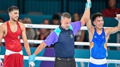CWG 2026 boxing results, Jadumani Singh latest news, Jadumani Singh Commonwealth Games, India boxing medal chances, CWG 2026 India performance, Pakistan boxer Sumama Rehman, Glasgow CWG 2026 updates, Indian sports news, Commonwealth Games boxing quarterfinal, मणिपुर के बॉक्सर की जीत, भारत खेल समाचार, कॉमनवेल्थ गेम्स ताजा खबर,Jadumani Singh Mandengbam CWG 2026 Boxing Match, Indian Boxer Jadumani Singh Victory, Commonwealth Games 2026 India Boxing, Jadumani Singh Defeats Pakistan Boxer,