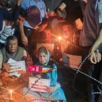 Mehbooba Mufti Candle March, PDP Office Srinagar, Srinagar Protest, Article 370 Protest, Kashmir Political Protest, Iltija Mufti, Jammu Kashmir News Image, Srinagar District, Political Demonstration India,