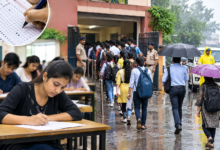 यूपी पीईटी परीक्षा 2026, PET Exam Centre Uttar Pradesh, UPSSSC PET Candidates, UP PET Exam Security Arrangements, यूपी में परीक्षा केंद्रों पर अभ्यर्थियों की भीड़,