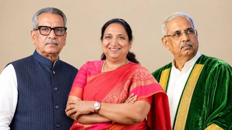 6 राज्यों में राज्यपालों की नियुक्ति, नए राज्यपालों की सूची 2026, राष्ट्रपति द्रौपदी मुर्मू, राज्यपाल नियुक्ति समाचार, तमिलनाडु के नए राज्यपाल, राजेंद्र विश्वनाथ आर्लेकर, केरलम के राज्यपाल ओम प्रकाश माथुर, ओडिशा के राज्यपाल ब्रज मोहन राम, कर्नाटक की राज्यपाल सुधा यादव, उत्तराखंड के राज्यपाल ढाल सिंह बिसेन, सिक्किम के राज्यपाल दुष्यंत गौतम, राज्यपालों में फेरबदल, राष्ट्रपति भवन नियुक्ति आदेश, राष्ट्रीय राजनीति समाचार, भारत की ताजा खबरें, केंद्र सरकार की नियुक्तियां, राष्ट्रीय समाचार अक्टूबर 2026,6 states governor appointments 2026, new governors list India 2026, President Droupadi Murmu, Rajendra Vishwanath Arlekar Tamil Nadu Governor, Om Prakash Mathur Kerala Governor, Brij Mohan Ram Odisha Governor, Sudha Yadav Karnataka Governor, Dhal Singh Bisen Uttarakhand Governor, Dushyant Gautam Sikkim Governor, India governor reshuffle, President of India appointments, Rashtrapati Bhavan press release, Indian political news, national news India, latest governor appointment news, October 2026 India news,
